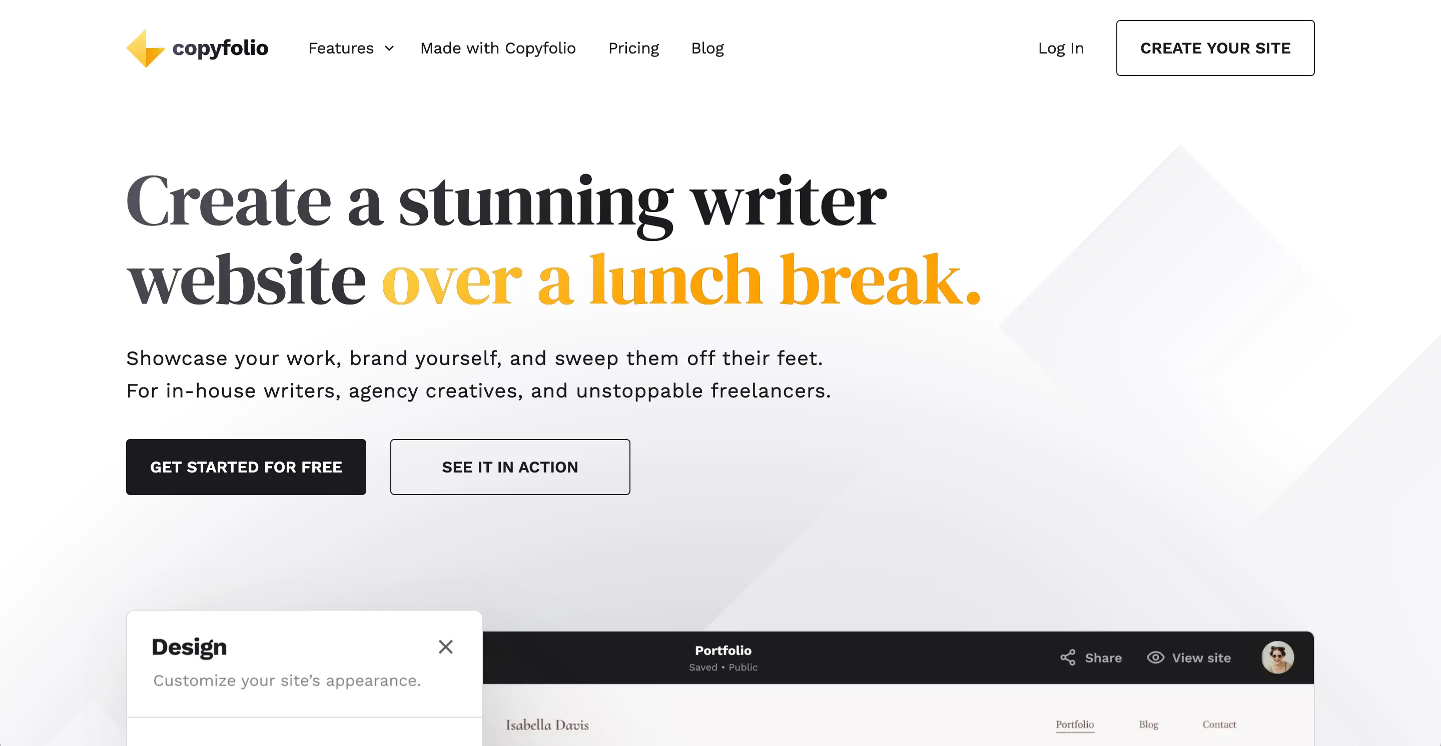Copyfol.io preview